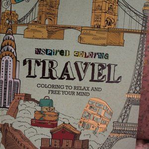 Inspired Travel Adult Coloring Book Paragon 2015 New & Fun